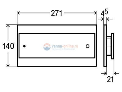 Кнопка смыва Viega Visign for More 103 605612, металл, цвет матовый хром