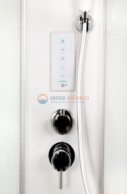 Душевая кабина Deto L 908 80 x 80 см, с крышей, с электрикой