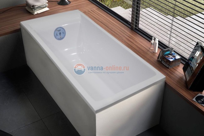 Ванна из литьевого мрамора Marmo Bagno Алесса, 170 х 75 см MB-ALN170-75