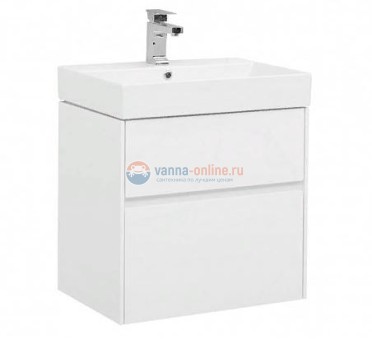Тумба под раковину Aquanet Бруклин 60 00203958, цвет- белый