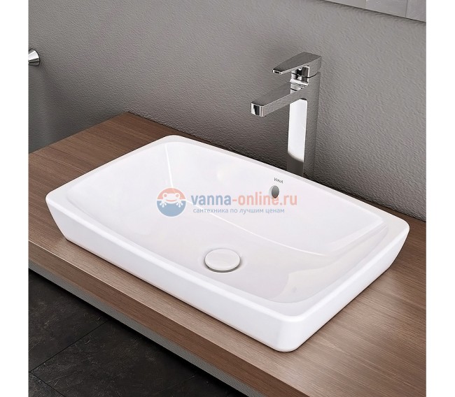 Раковина Vitra Metropole 5668 B003-0012 60x40 см, накладная, с переливом