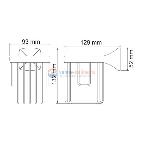 Держатель для освежителя воздуха WasserKRAFT Wern 2545