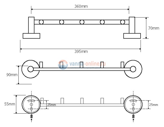 Крючок Bemeta Omega 104105112