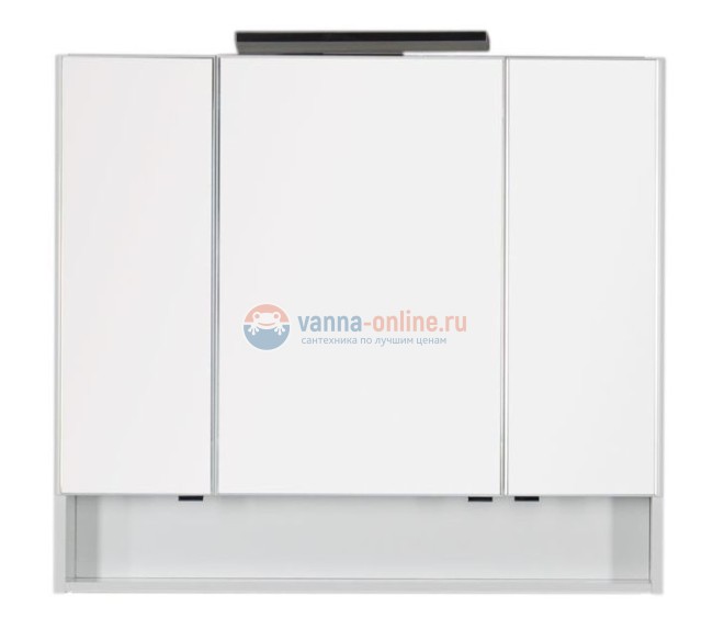 Зеркало-шкаф Aquanet Виго 100 00183359, цвет сине-серый