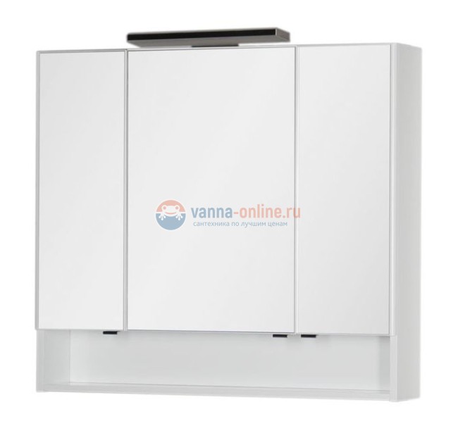 Зеркало-шкаф Aquanet Виго 100 00183359, цвет сине-серый