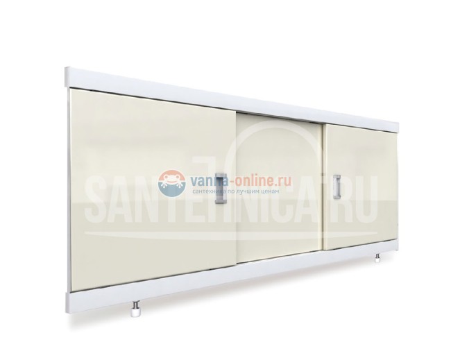 Экран под ванну Emmy Виктория 150, подрезной, белый