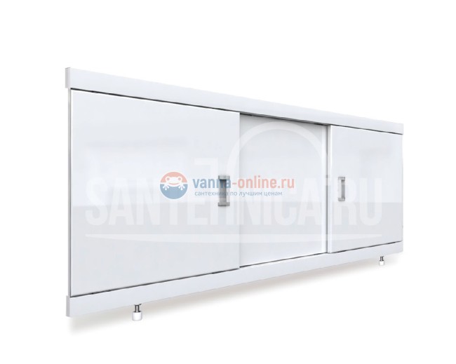 Экран под ванну Emmy Виктория 160, подрезной, белый