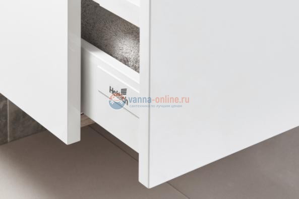 Тумба под раковину Roca Up 60 см ZRU9303010 подвесной, цвет белый глянцевый