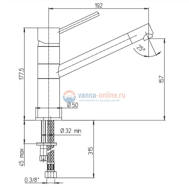 Смеситель для кухни Paini Cox Смеситель для кухни Paini Cox