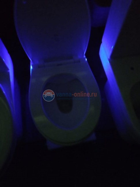 Крышка-сиденье с LED подсветкой BelBagno BB216QSC из дюропласта, с механизмом Soft Close