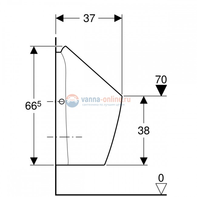 Писсуар Geberit Preda 116.070.00.1, для встроенной системы смыва Писсуар Geberit Preda 116.070.00.1, для встроенной системы смыва
