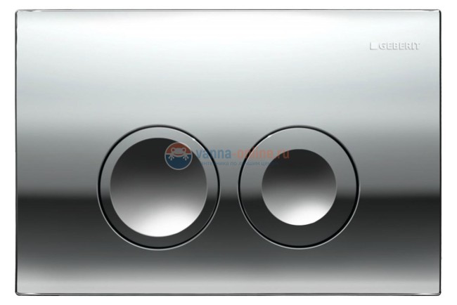 Инсталляция Geberit Duofix Delta 458.103.21.1 UP100 с кнопкой смыва хром