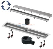 Душевой лоток TECE TECElinus 15103079, 70 см комплект 2 в 1, с основой для плитки “tile” и “steel”, с мембраной