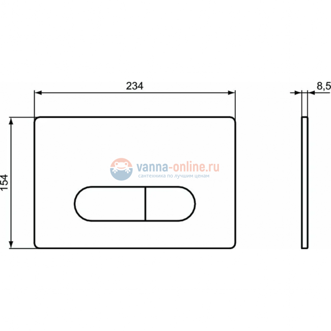 Пневматический промо-набор 4 в 1 Ideal Standard с унитазом E005401 CONNECT AIR AquaBlade®, с сидением и крышкой E036601, с инсталляцией PROSYS 120 P и пневматической панелью смыва OLEAS™ P1