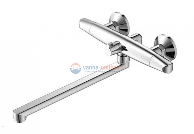 Смеситель Iddis Funk FUNSBL2i10WA с длинным изливом, для ванны и душа, хром Смеситель Iddis Funk FUNSBL2i10WA с длинным изливом, для ванны и душа, хром