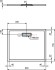 Душевой поддон 900x750x25 мм Ideal Standard T4480V1 ULTRAFLAT NEW