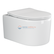 Подвесной безободковый унитаз Ceramica Nova Moments Rimless, крышка микролифт, CN3003