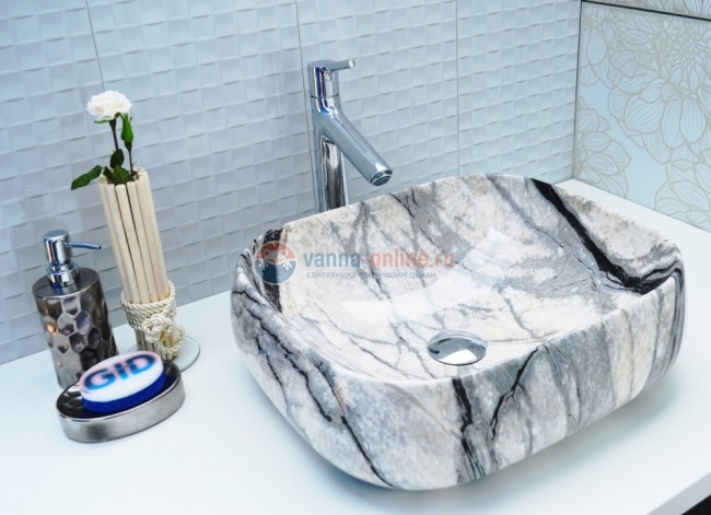 Раковина CeramaLux Серия MNC 189 накладная, под камень Раковина CeramaLux Серия MNC 189 накладная, под камень