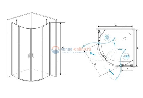 Душевой уголок RGW LE-51, 06125199-11, 90 х 90 x 195 см, дверь распашная, стекло прозрачное, хром Душевой уголок RGW LE-51, 06125199-11, 90 х 90 x 195 см, дверь распашная, стекло прозрачное, хром