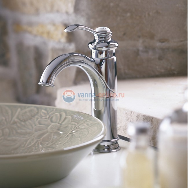 Смеситель Jacob Delafon Fairfax E72091 для раковины с донным клапаном Смеситель Jacob Delafon Fairfax E72091 для раковины с донным клапаном