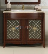 Тумба под раковину Opadiris ВИКТОРИЯ 90 (Светлый орех с черной патиной)