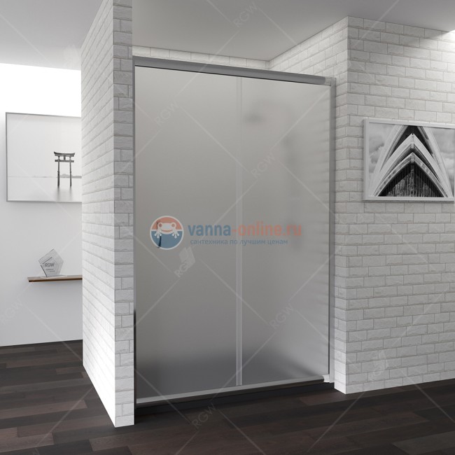 Душевая дверь RGW PA-12, 01081214-21, 140 х 195 см раздвижная, стекло матовое, хром