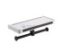 Бумагодержатель двойной с полкой Rush Edge ED77143B black, черный