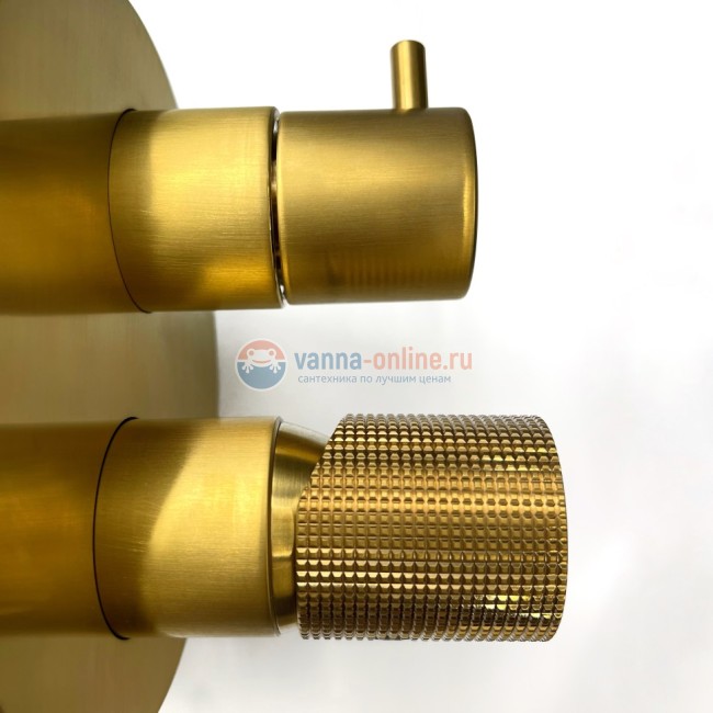 Смеситель для ванны Paini Cox Grip встраиваемый, матовое золото Смеситель для ванны Paini Cox Grip встраиваемый, матовое золото