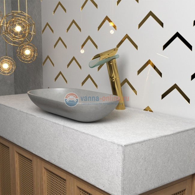 Смеситель для раковины Paini Morgana без донного клапана высокий, золото Смеситель для раковины Paini Morgana без донного клапана высокий, золото