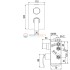 Смеситель для ванны Jacuzzi Rubinetteria Glint 0IQ00437JA00 встраиваемый