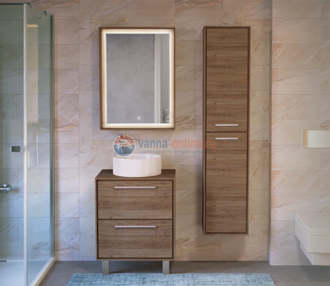 Шкаф-пенал Raval Frame 160 Fra.04.160/P/DT, подвесной, дуб трюфель Шкаф-пенал Raval Frame 160 Fra.04.160/P/DT, подвесной, дуб трюфель